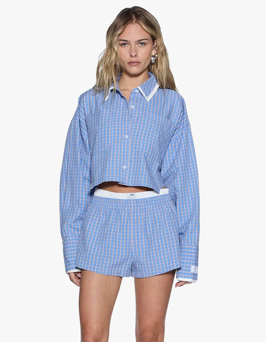 Balter L/S Shirt - Blu Check