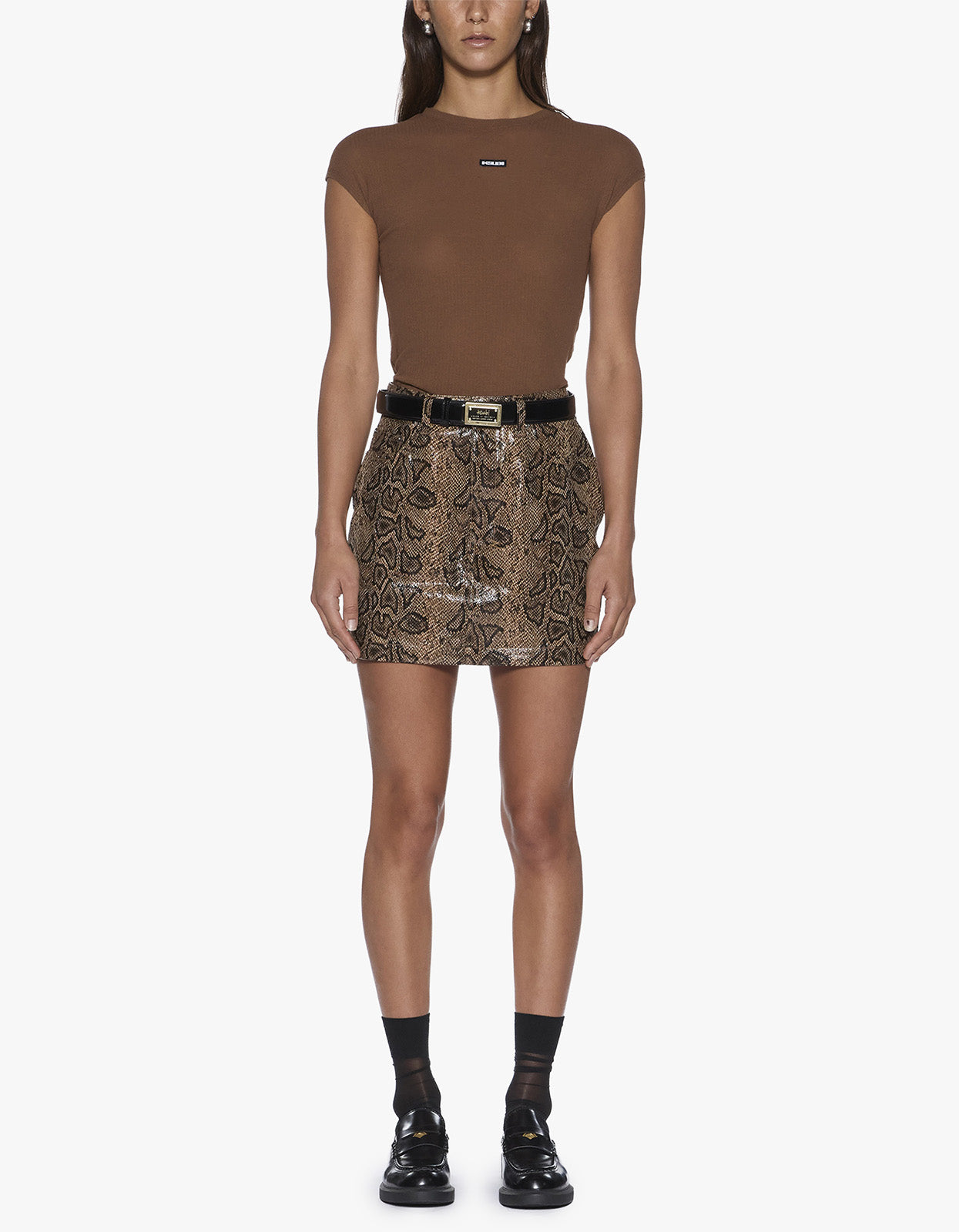 Staple S/S Tee - Chocolate Sheer