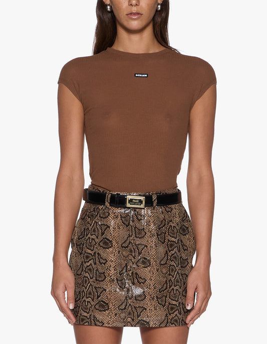 Staple S/S Tee - Chocolate Sheer