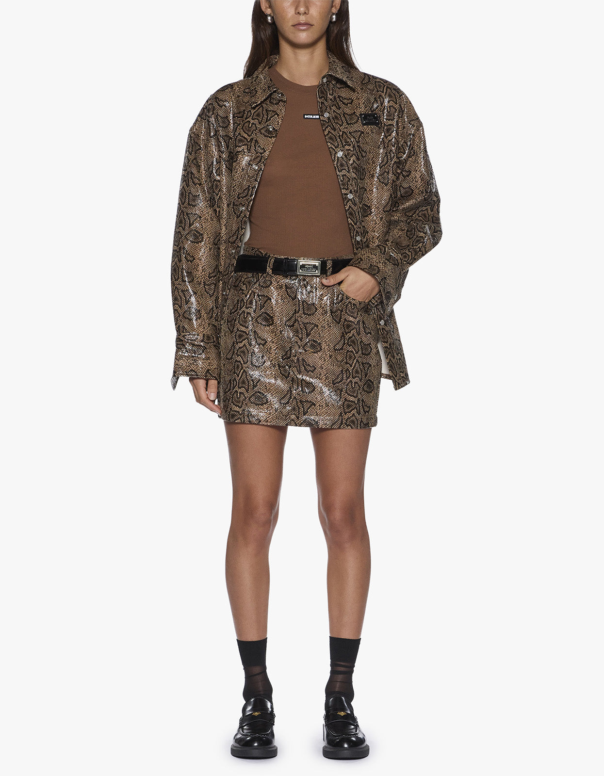 Staple S/S Tee - Chocolate Sheer