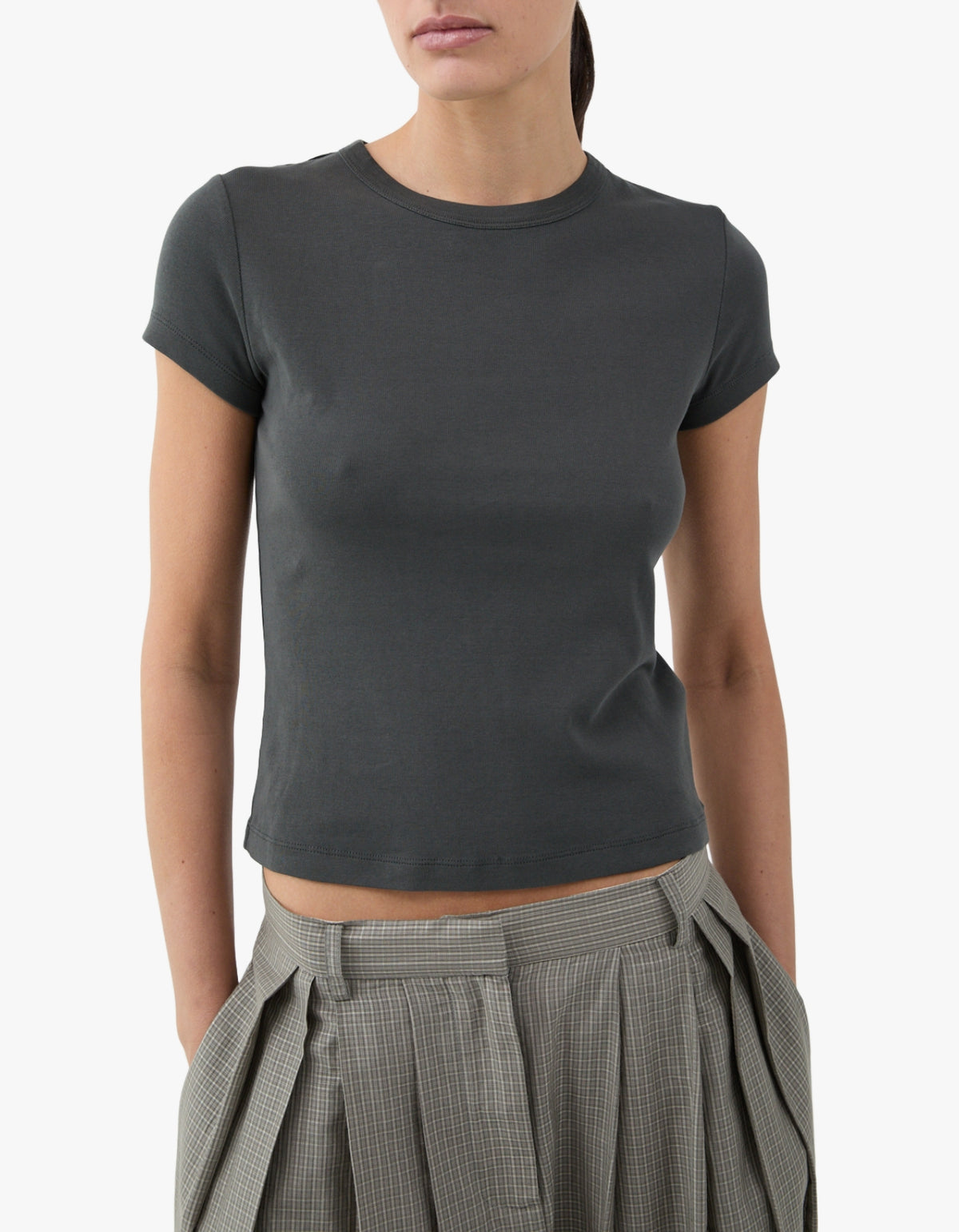 Organic Cotton Baby Tee - Dark Moss