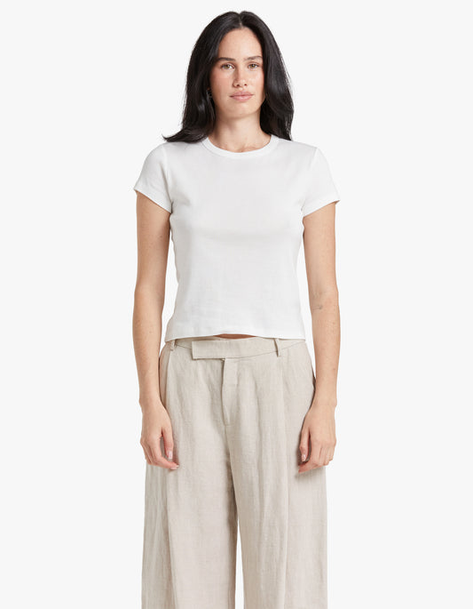 Organic Cotton Baby Tee - White