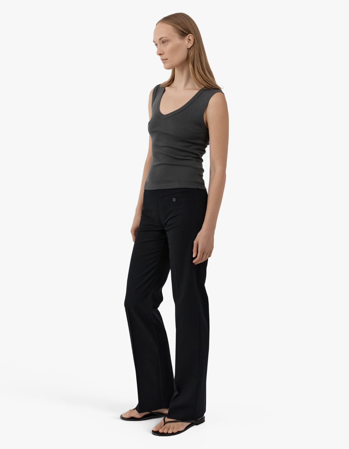 Organic Cotton 90S Top - Dark Moss