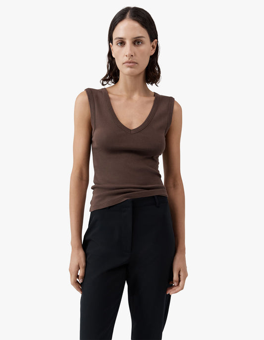 Organic Cotton 90S Top - Fudge