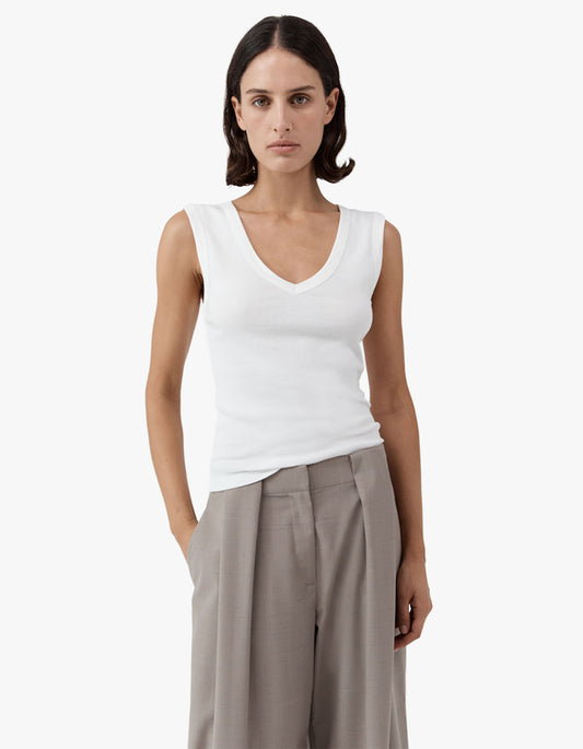 Organic Cotton 90S Top - White