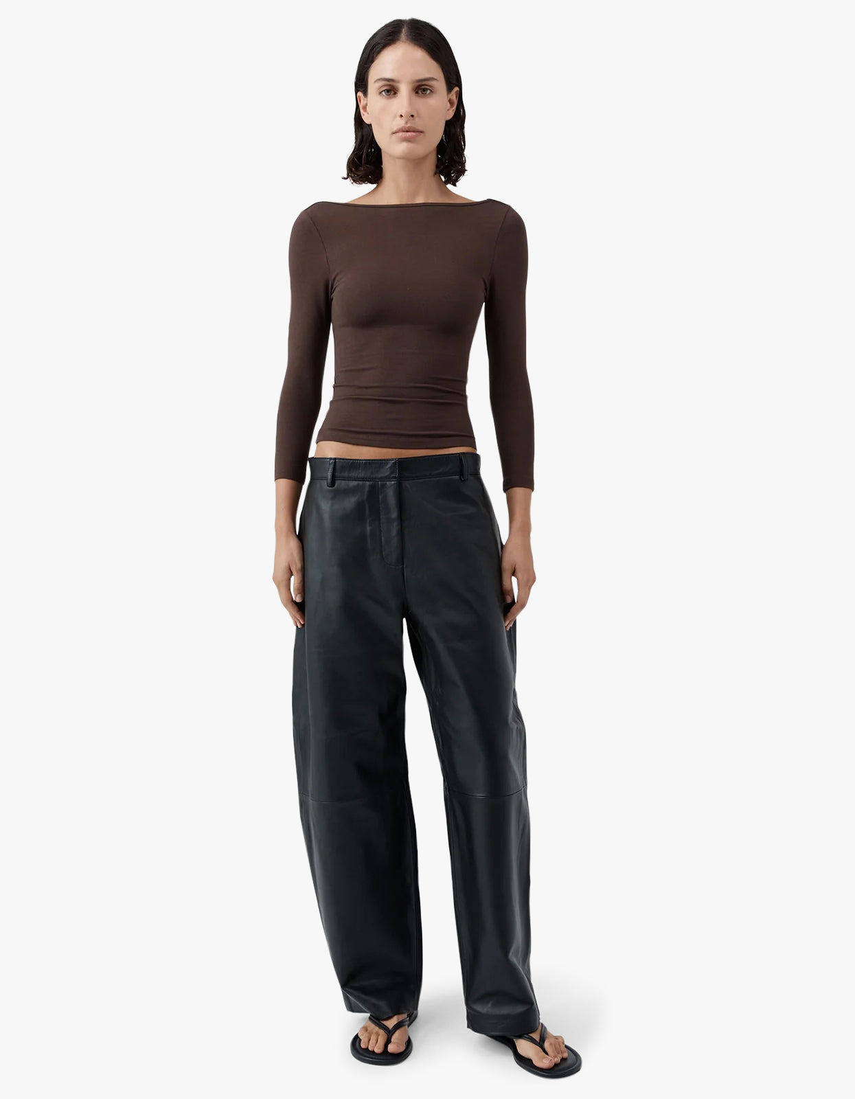 Soft Jersey Ballerina Top - Liqueur