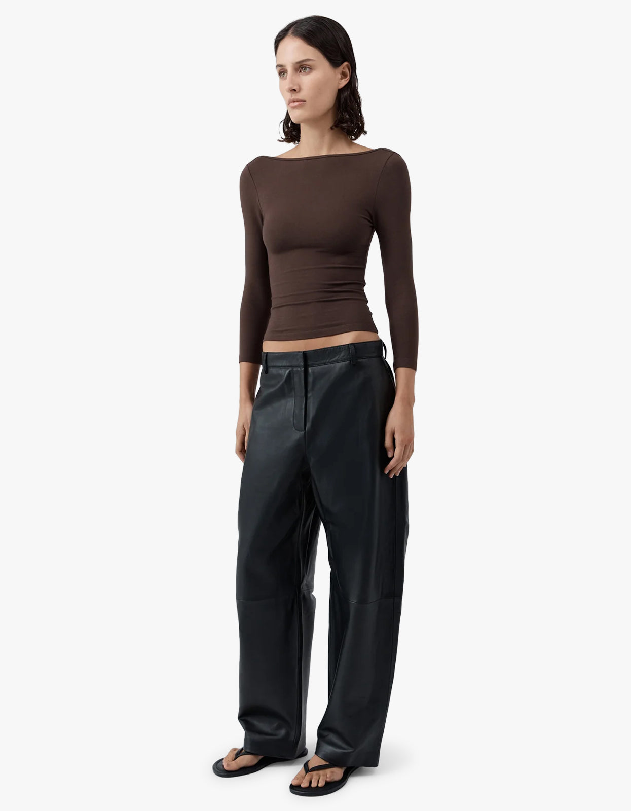 Soft Jersey Ballerina Top - Liqueur