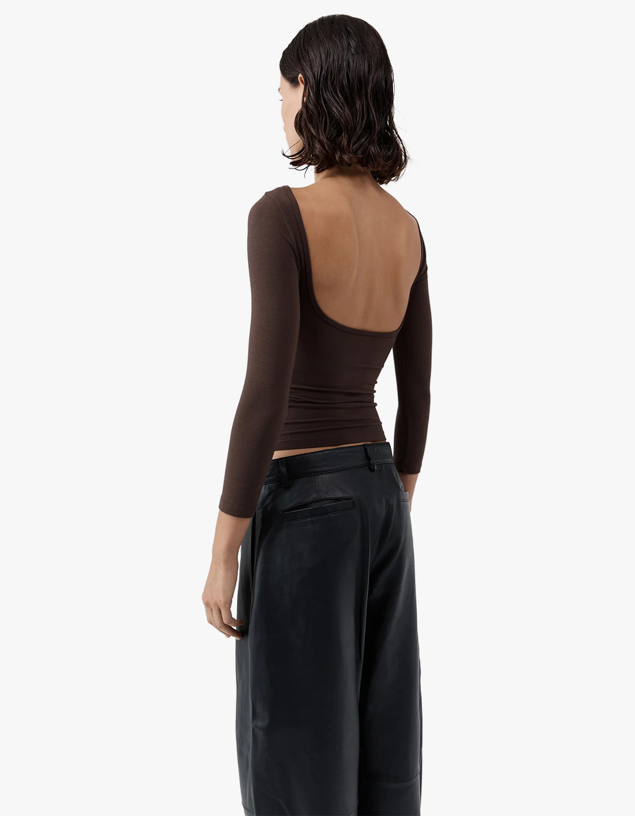Soft Jersey Ballerina Top - Liqueur