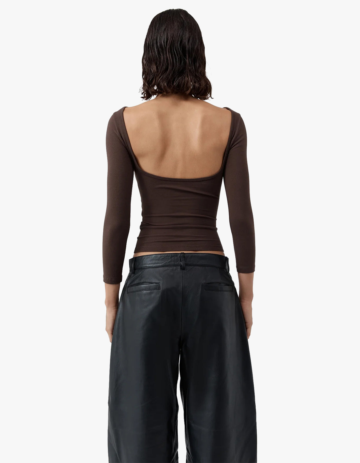 Soft Jersey Ballerina Top - Liqueur