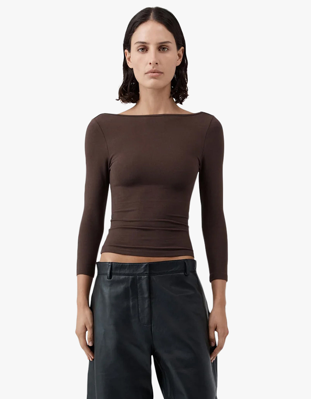 Soft Jersey Ballerina Top - Liqueur