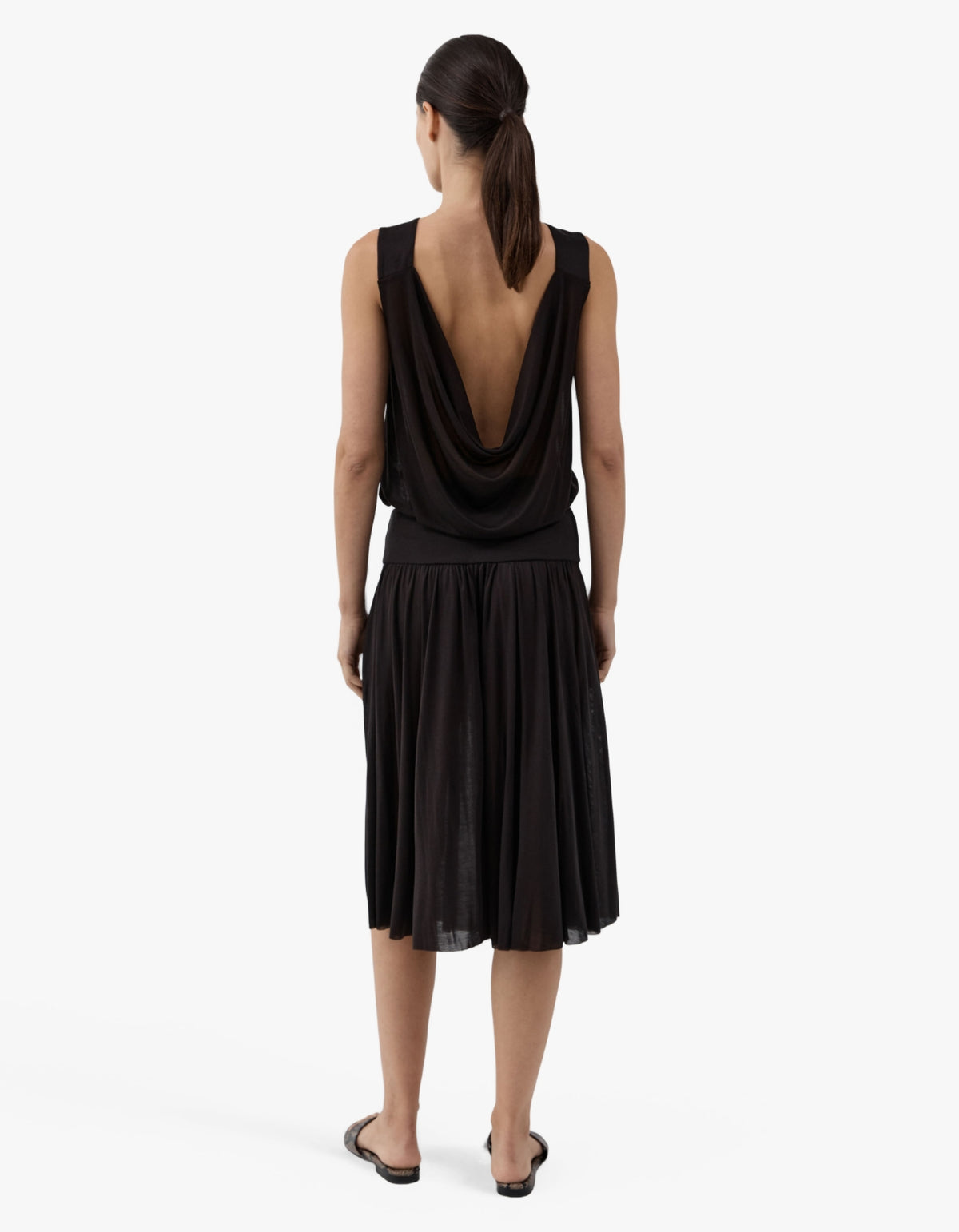 Tissue Jersey Top - Coffee