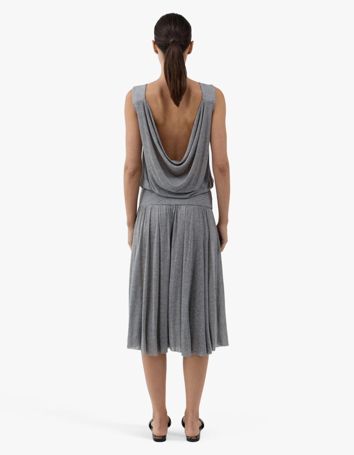 Tissue Jersey Top - Light Grey Melange