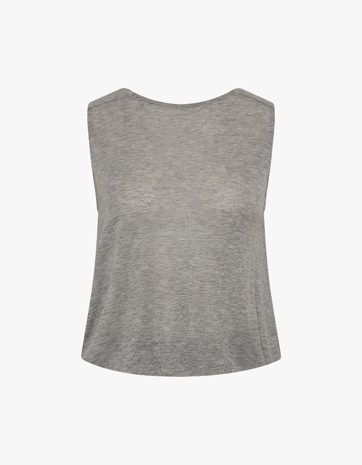 Tissue Jersey Top - Light Grey Melange