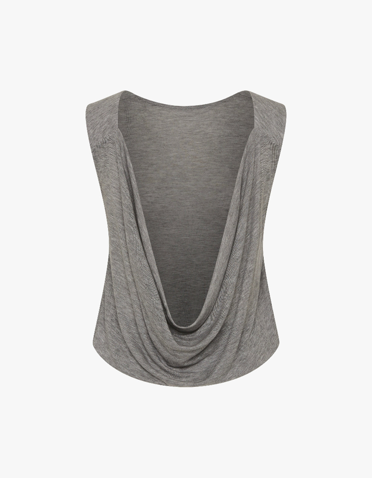 Tissue Jersey Top - Light Grey Melange