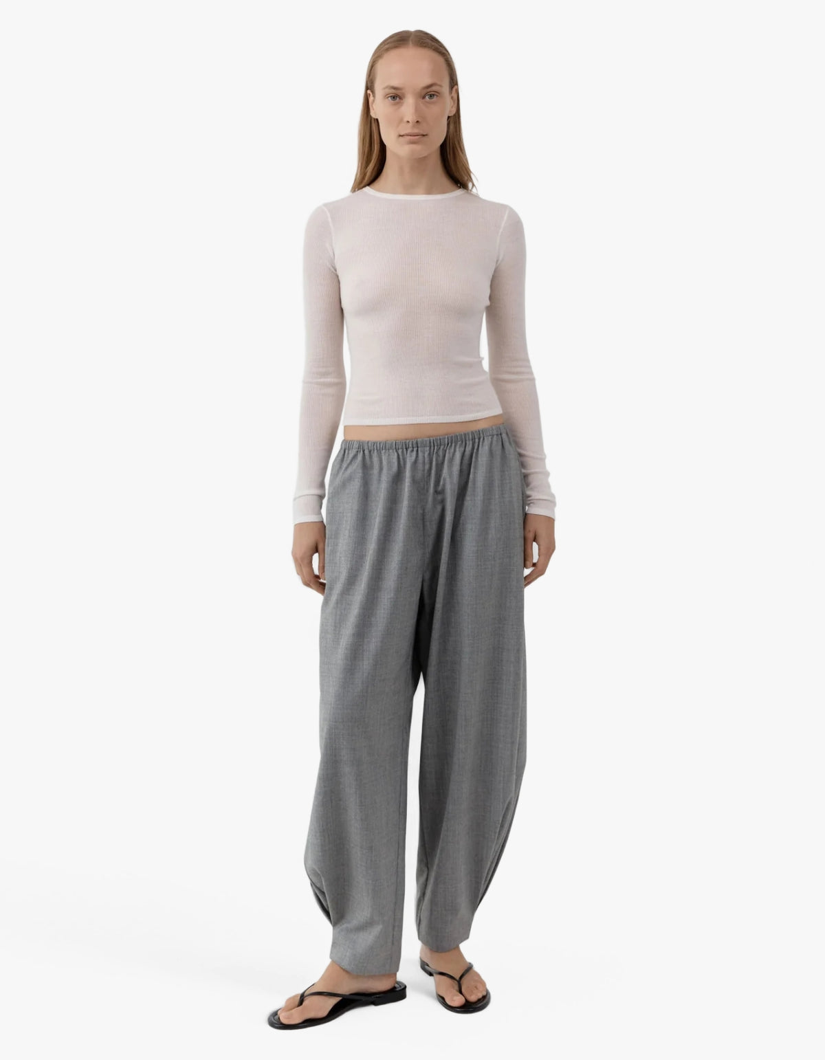Relaxed Balloon Pants - Cobblestone