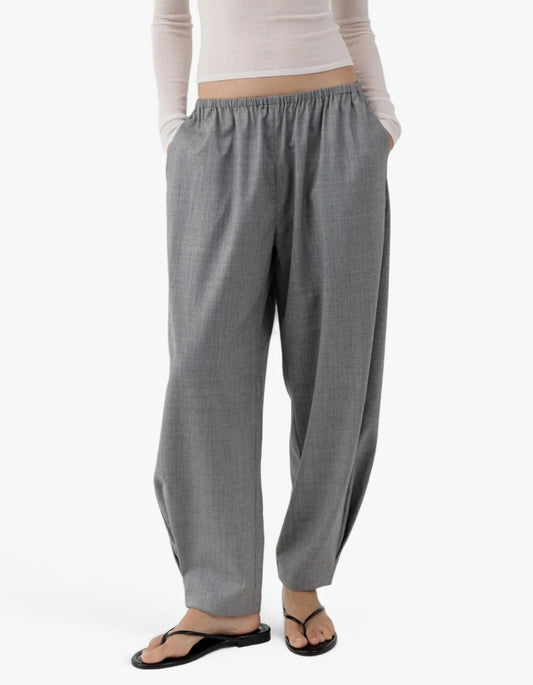 Relaxed Balloon Pants - Cobblestone