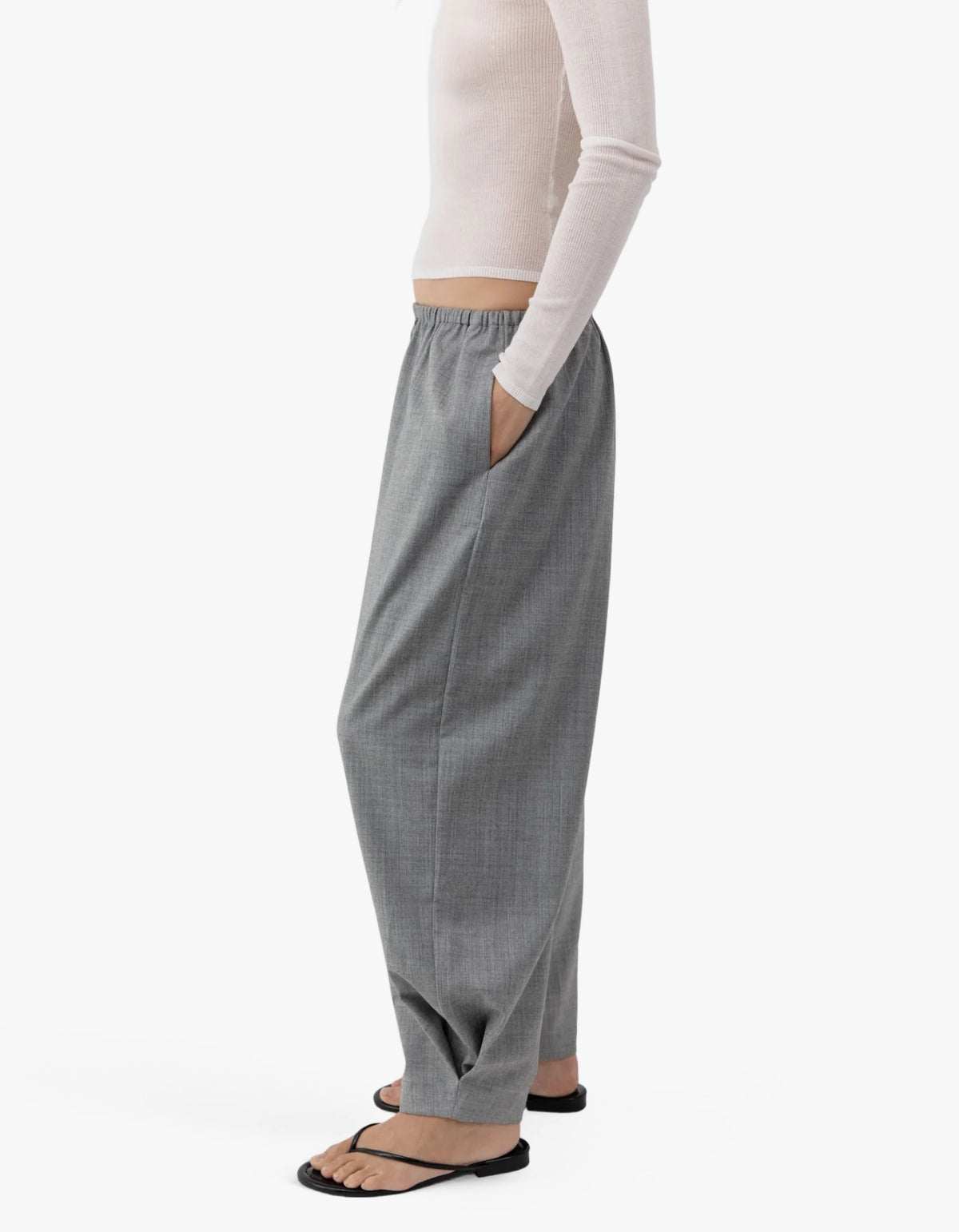Relaxed Balloon Pants - Cobblestone
