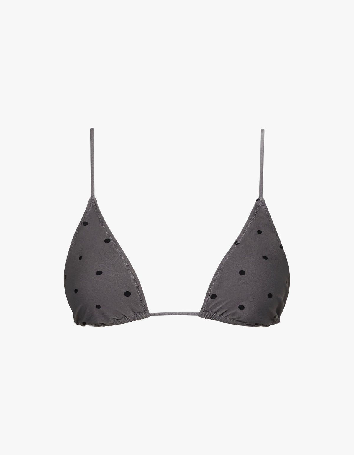 Longline Triangle Bikini Top - Smoked Pearl