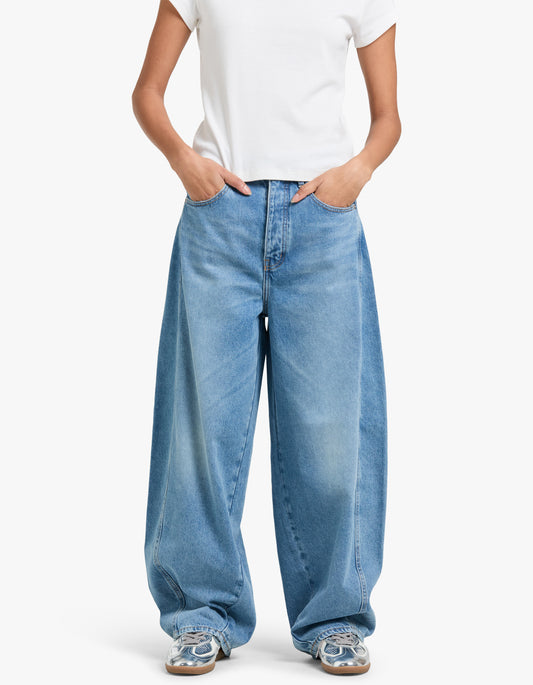 Mid Rise Balloon Jeans - 90S Blue