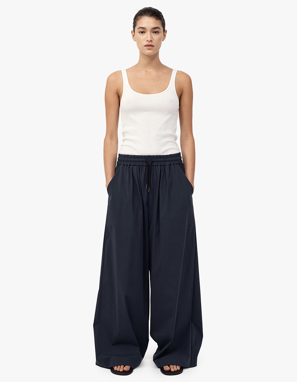 Everyday Drawstring Pants - Dark Ink