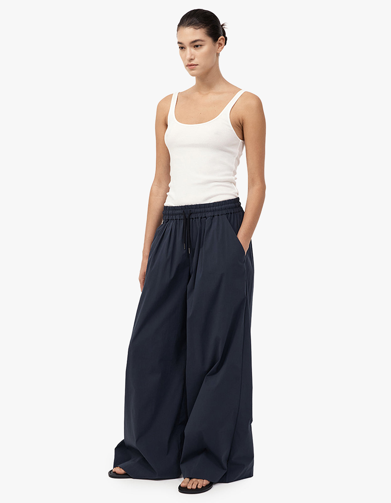 Everyday Drawstring Pants - Dark Ink