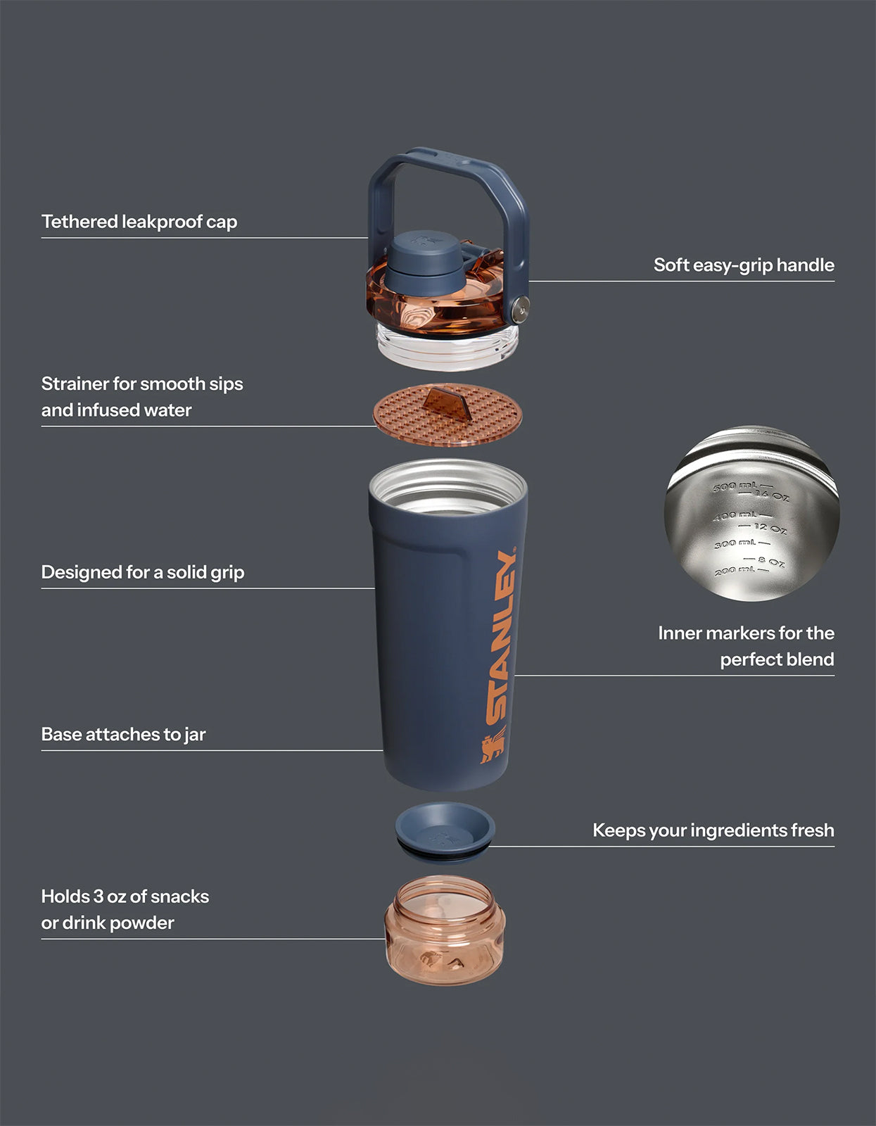 The Activate Shaker Bottle 590ml/20oz - Twilight