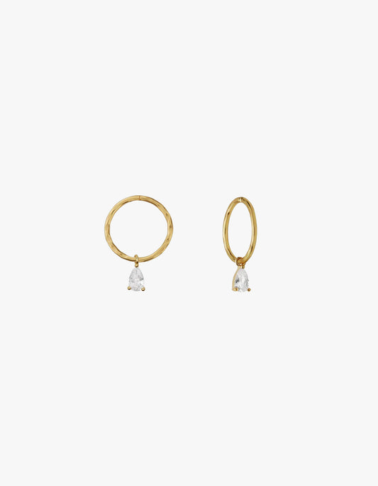 Valentine Mini Hoops - Gold