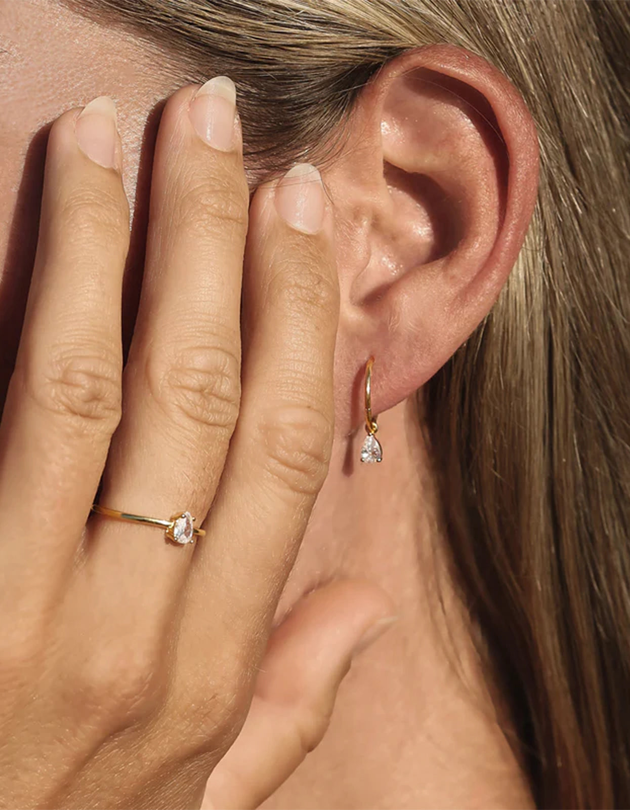Valentine Mini Hoops - Gold