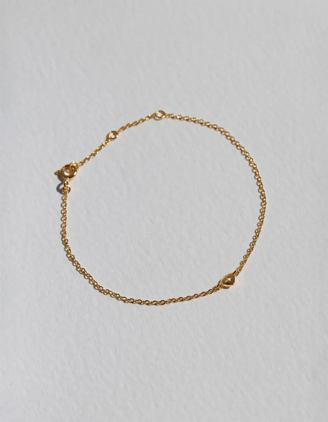 Mini Heart Bracelet - Gold
