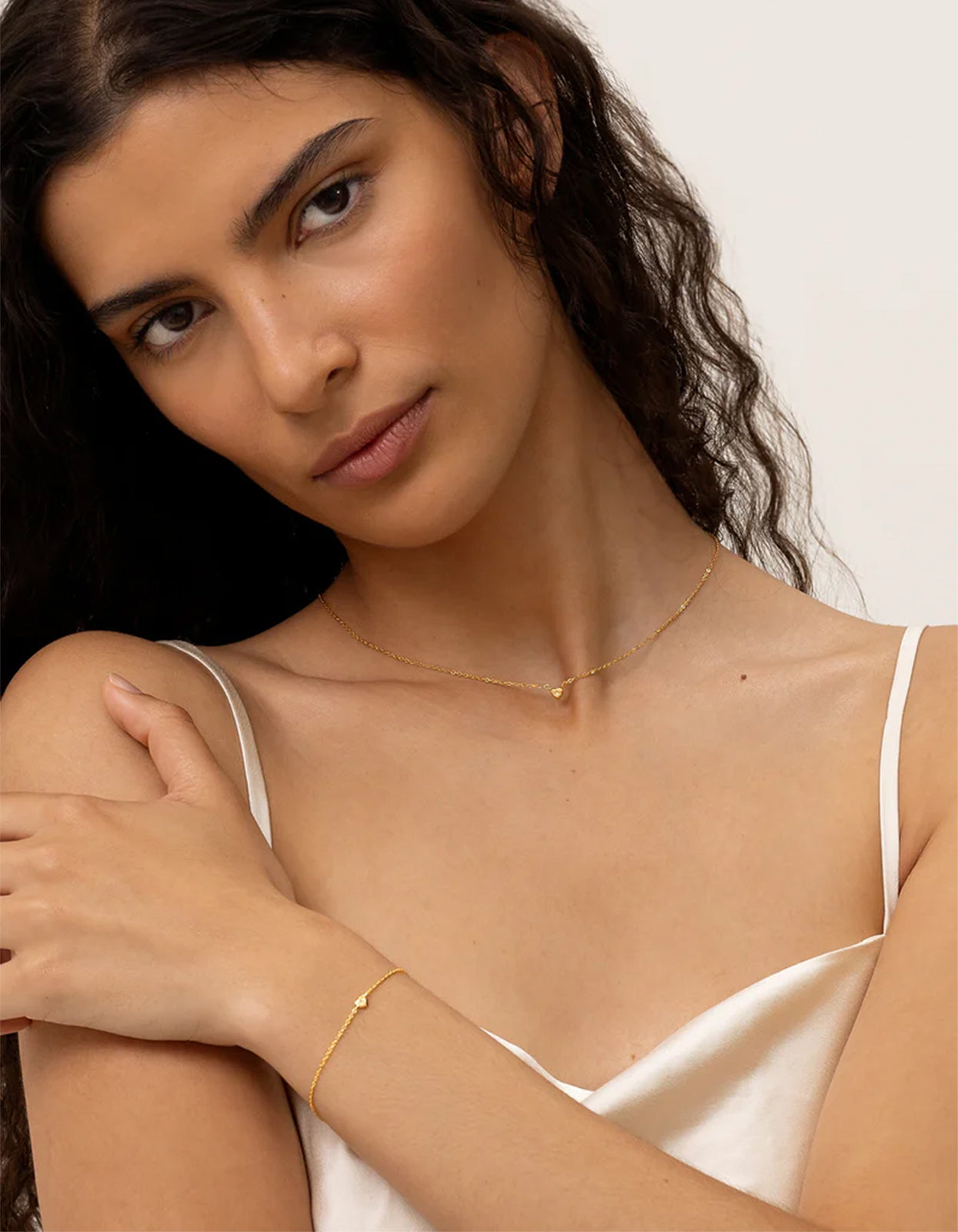 Mini Heart Bracelet - Gold