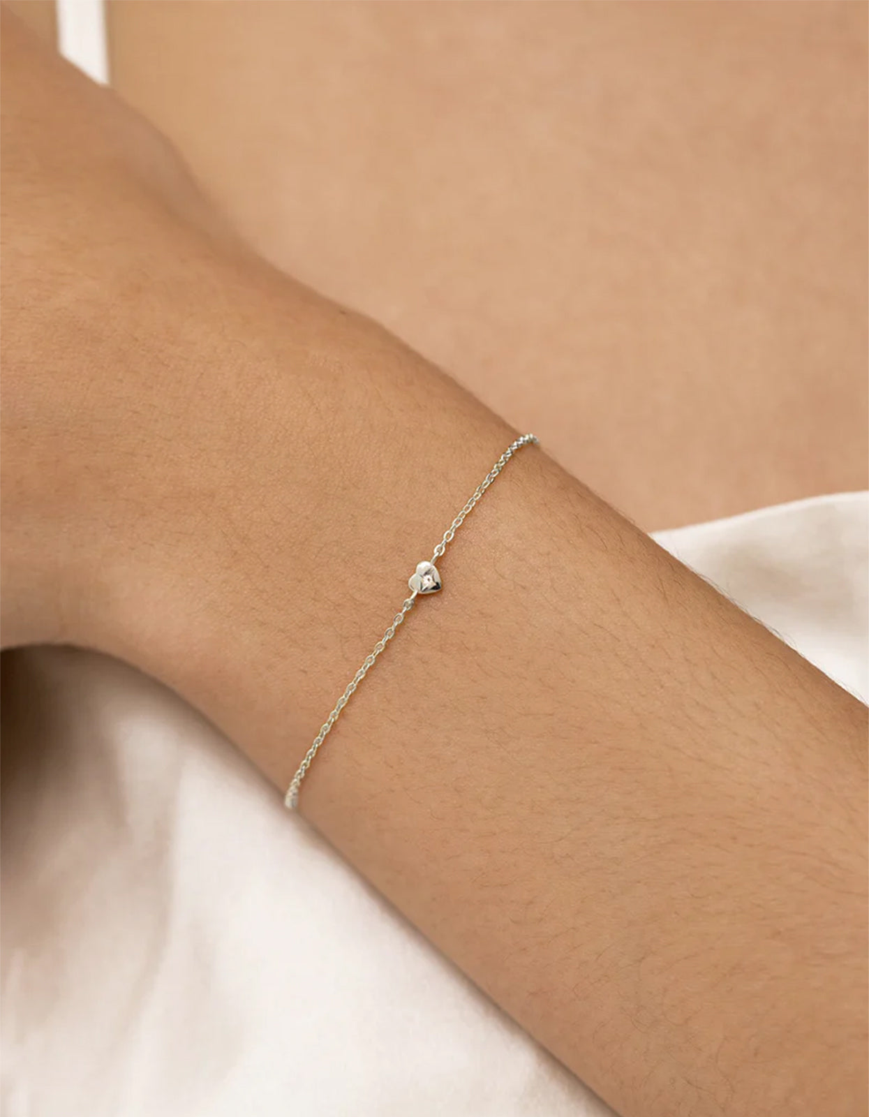 Mini Heart Bracelet - Silver