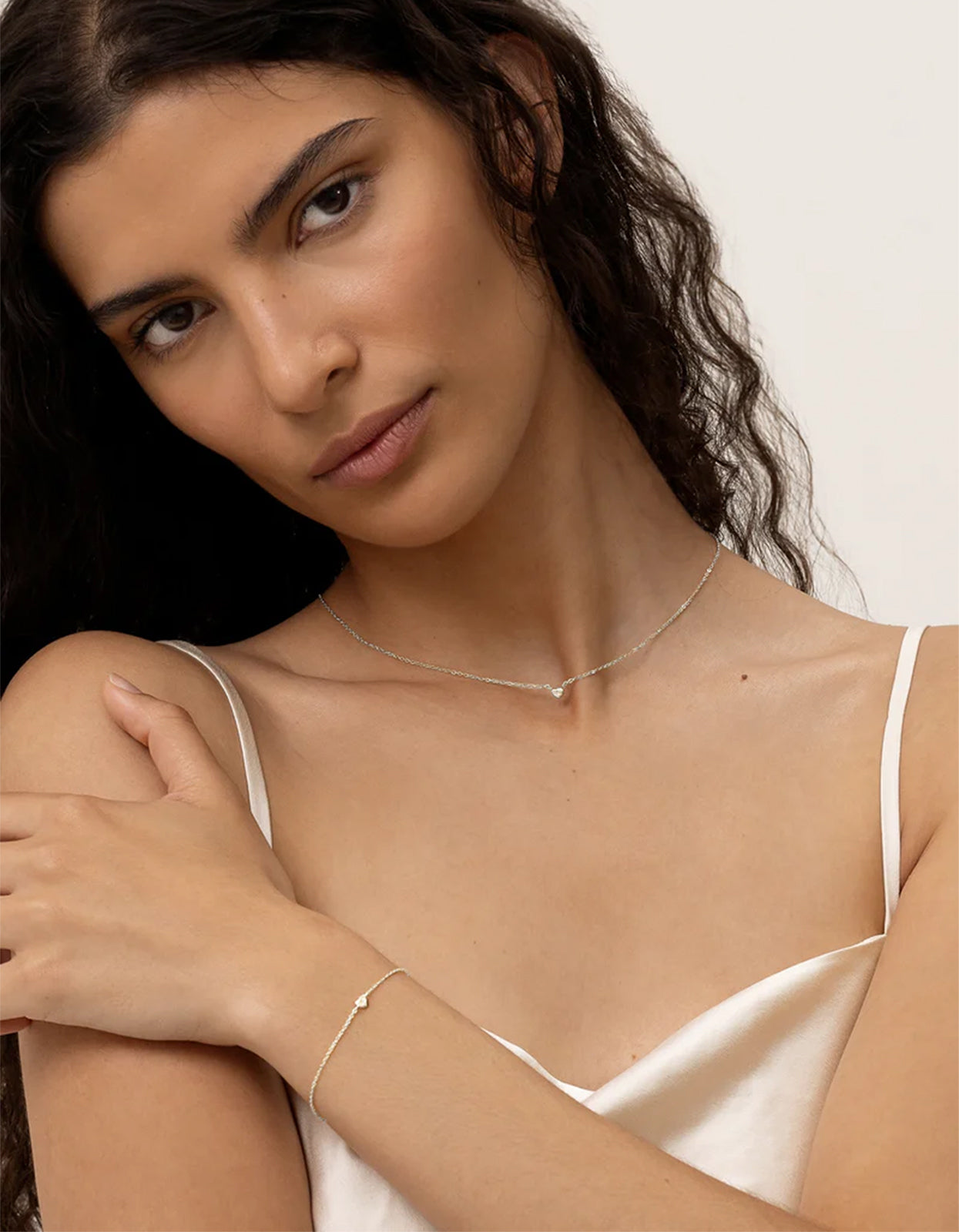 Mini Heart Bracelet - Silver