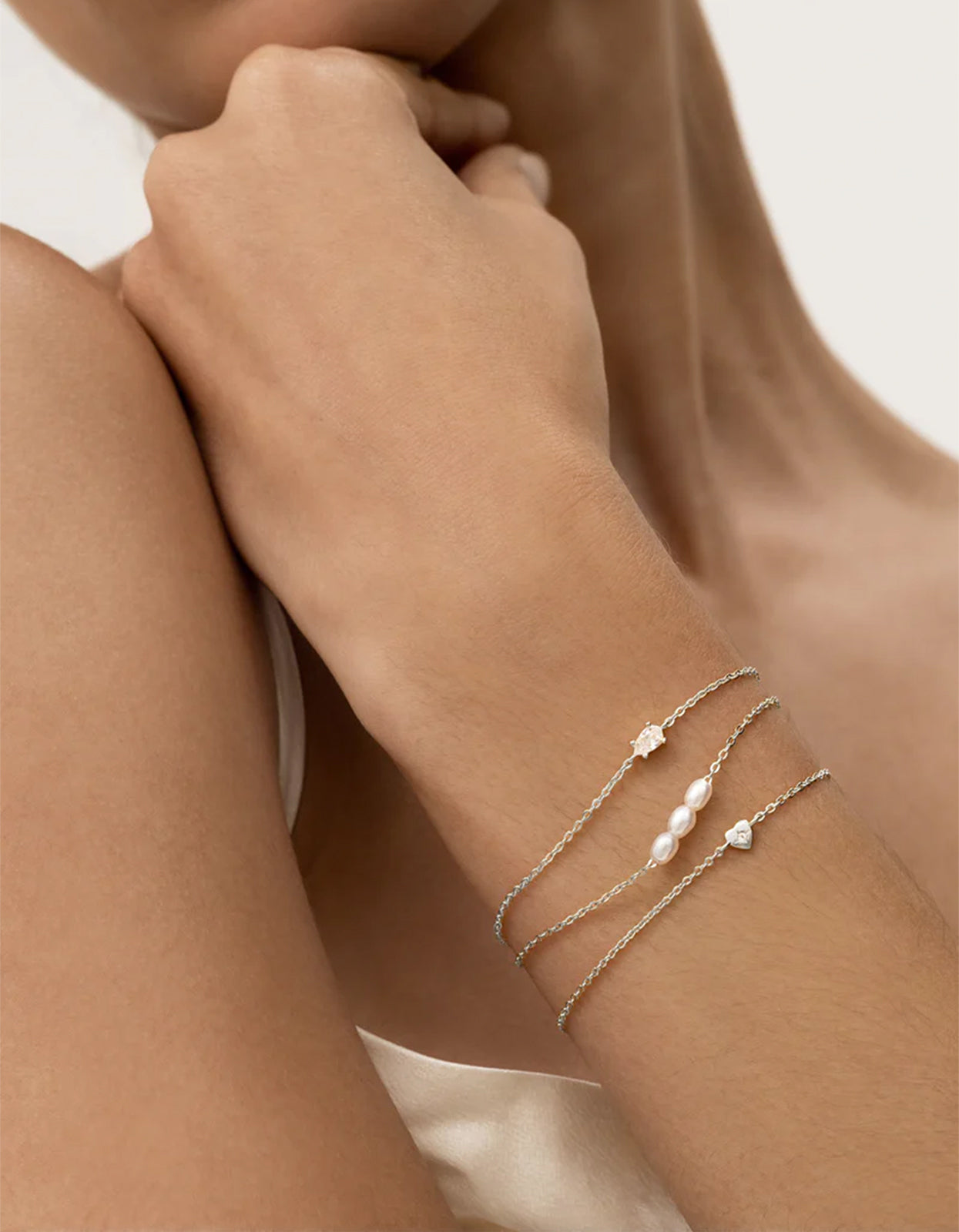 Mini Heart Bracelet - Silver
