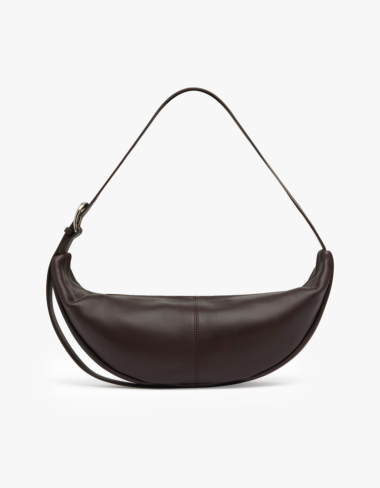 Adjustable Slim Crescent Bag - Coffee