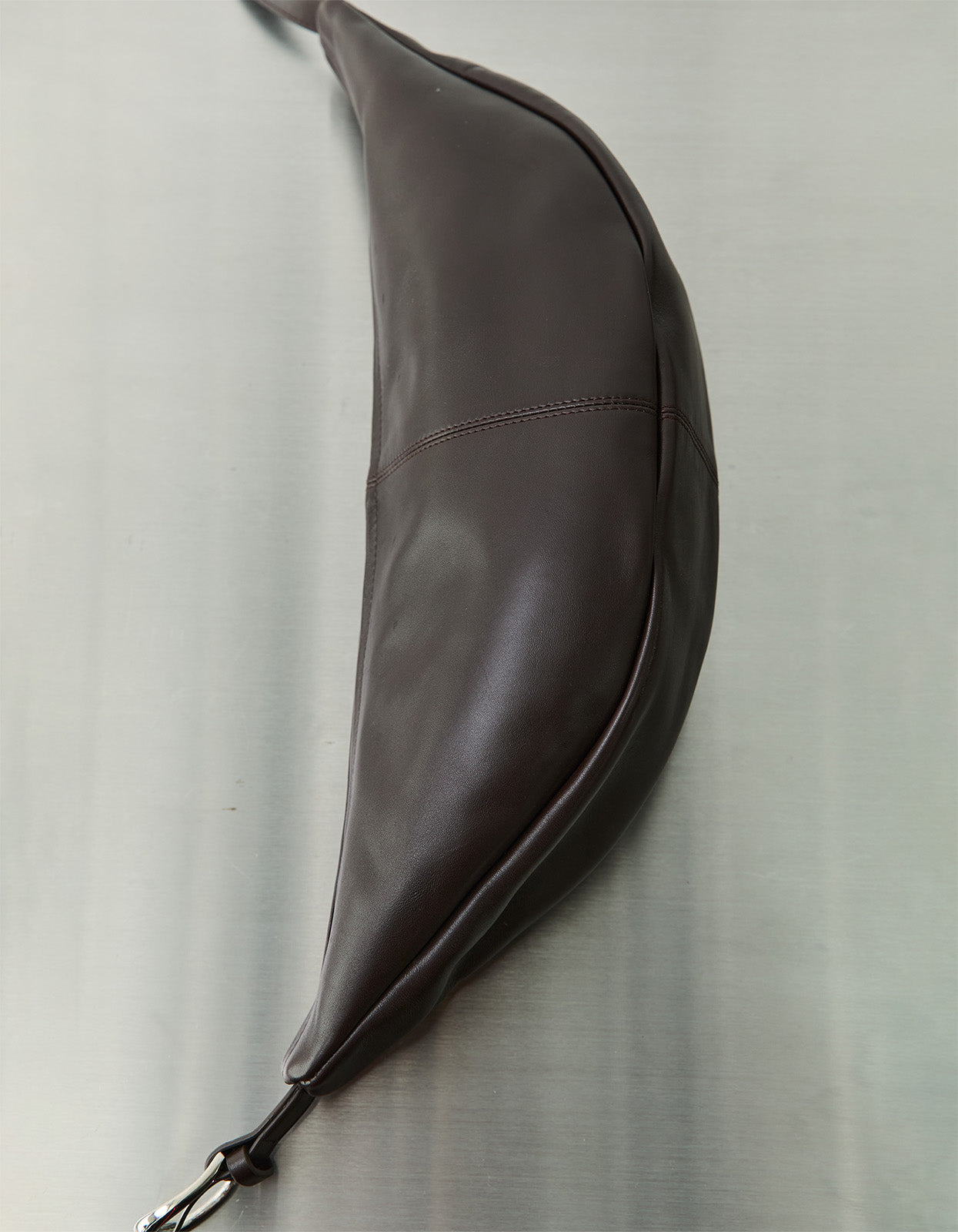 Adjustable Slim Crescent Bag - Coffee