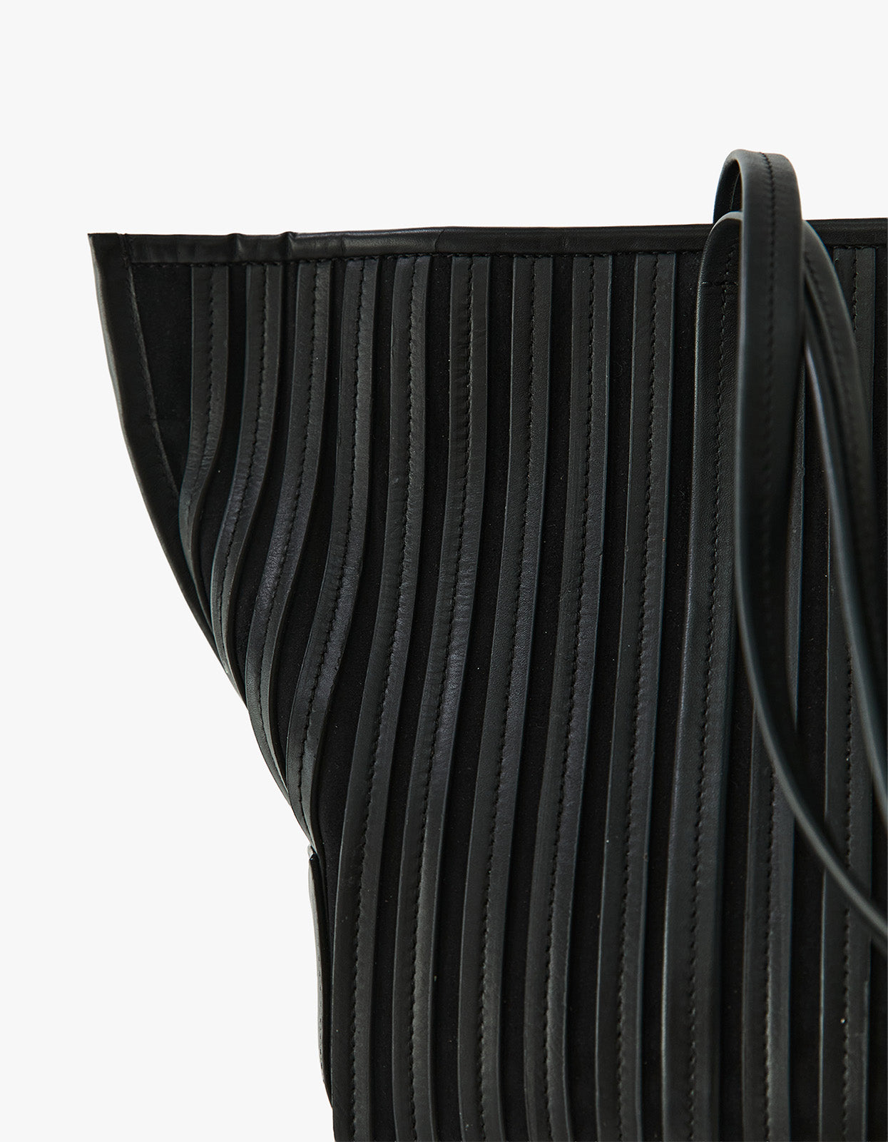 Linea Stitch Bateau Tote - Black