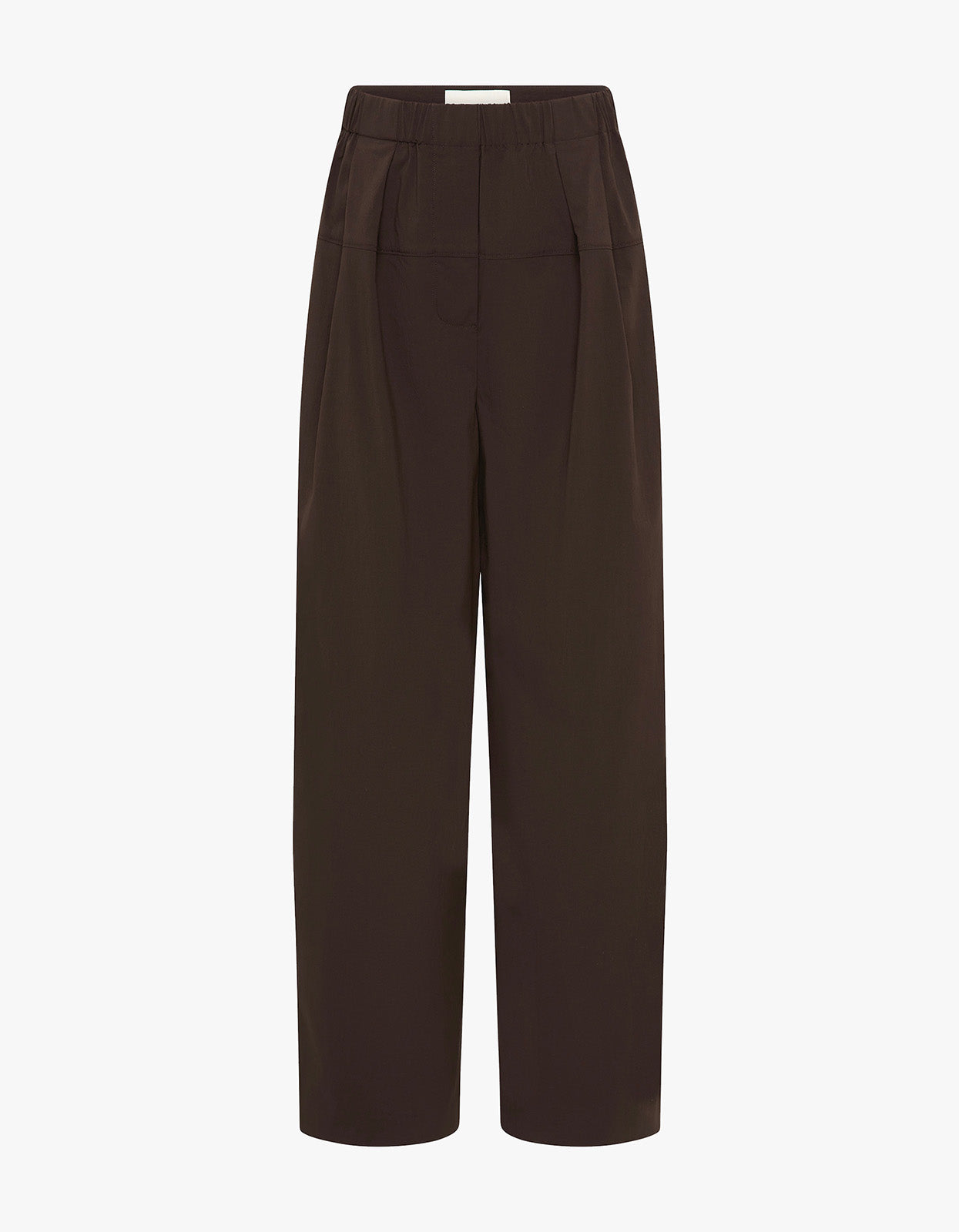Relaxed Pleat Pants - Bark