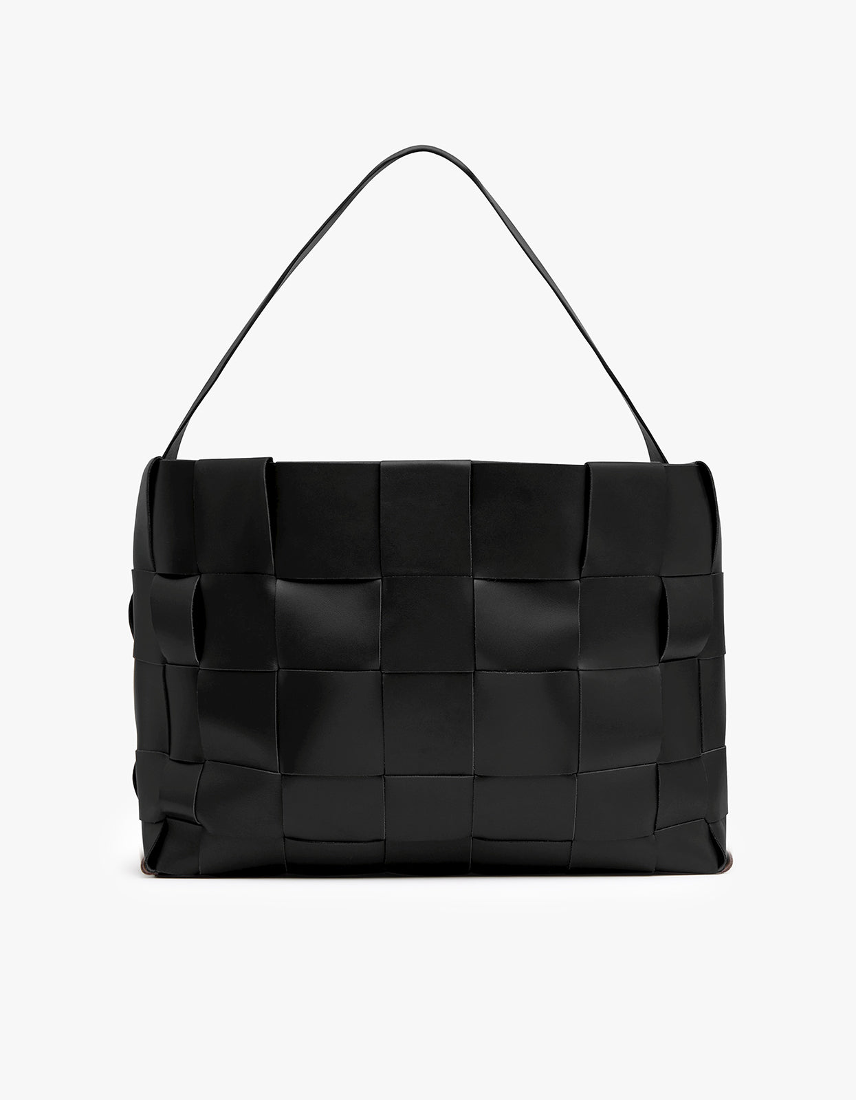 Woven Large Tote - Black