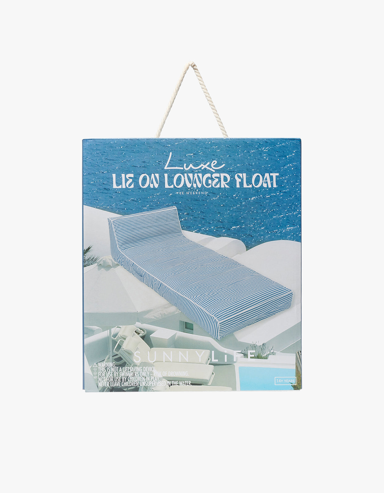 Luxe Lie-On Lounger Float - Le Weekend Navy