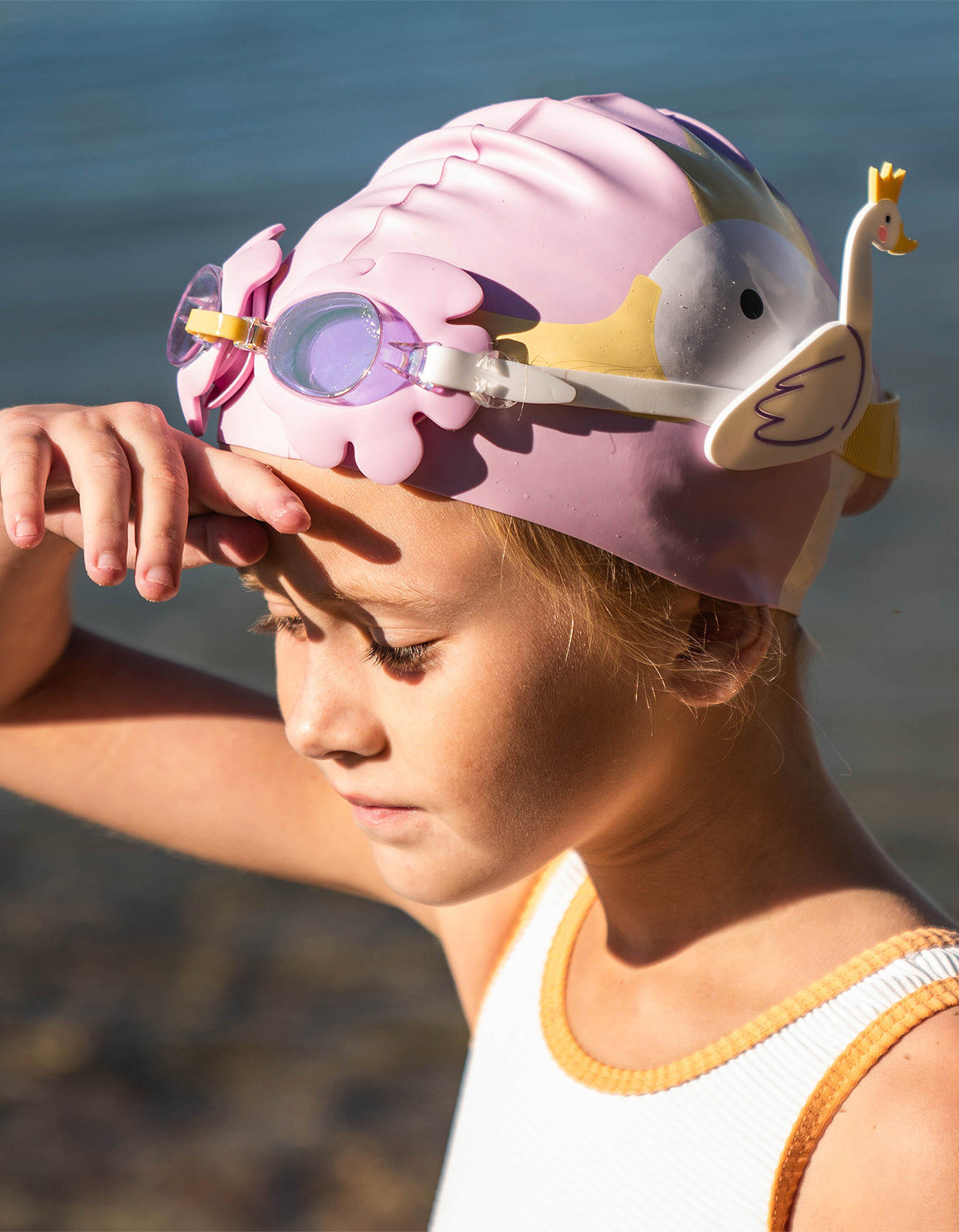 Kids Swim Goggles Princess Swan - Multi