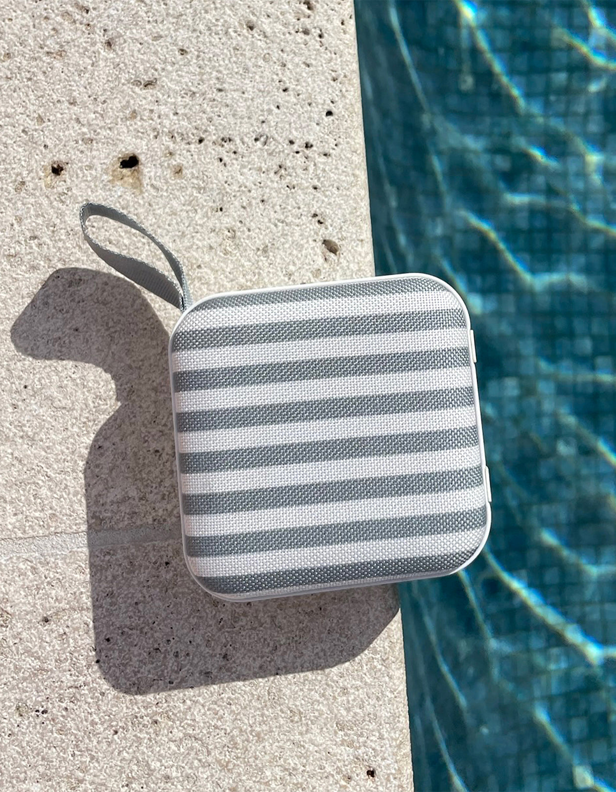 Portable Travel Speaker - Vacay Olive Stripe
