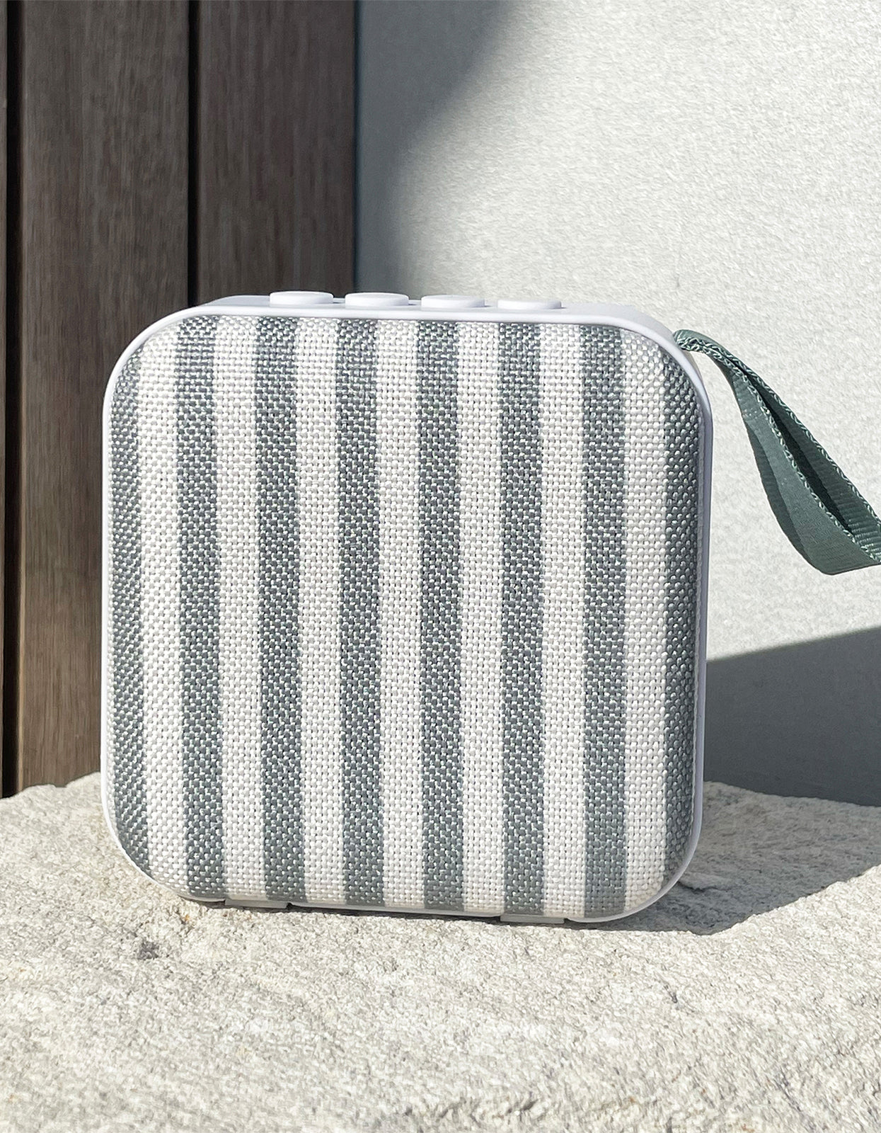 Portable Travel Speaker - Vacay Olive Stripe