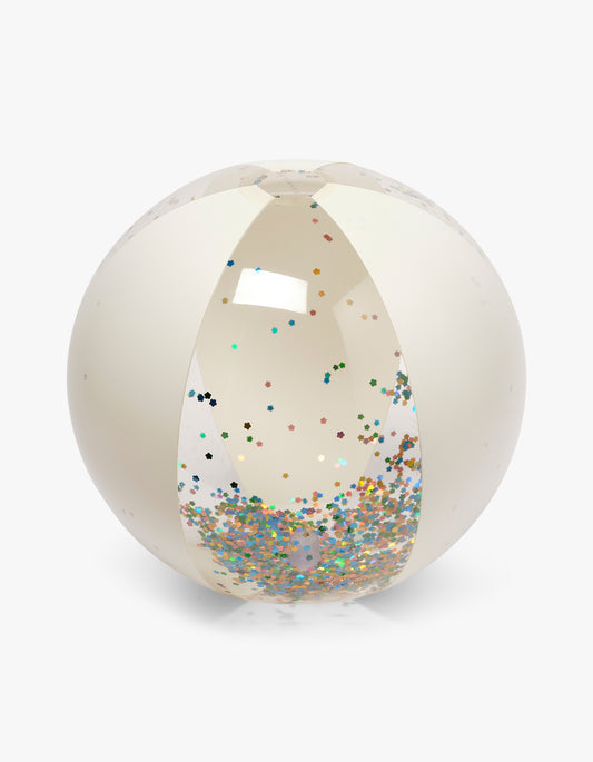 Inflatable Beach Ball - Cotton Candy Glitter