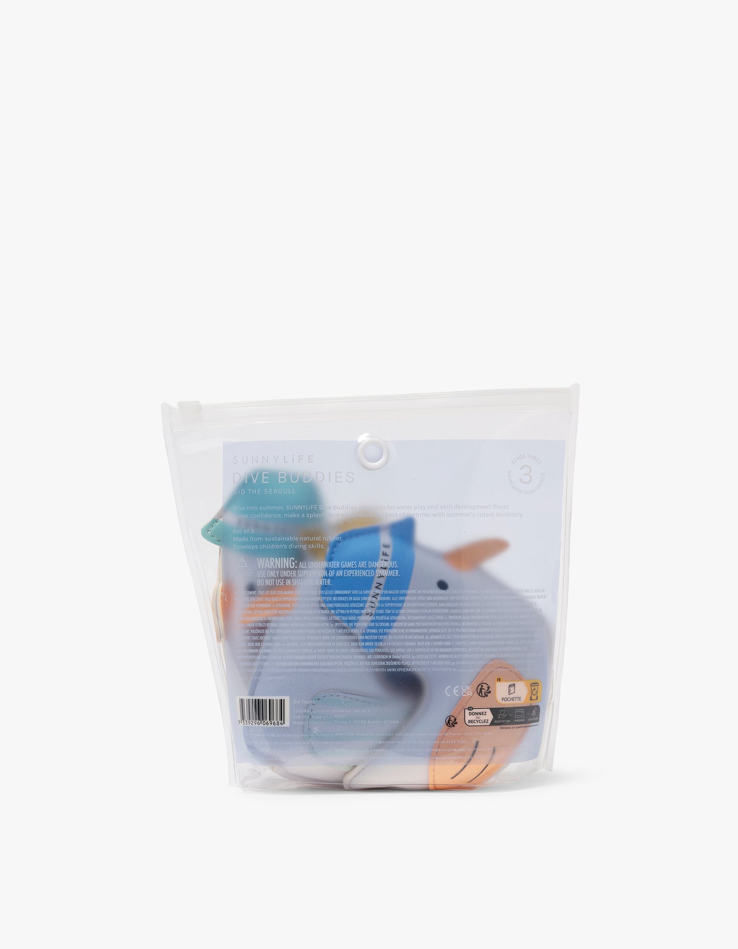 Dive Buddies Sammy The Seagull Multi Set Of 3 - Sammy The Seagull