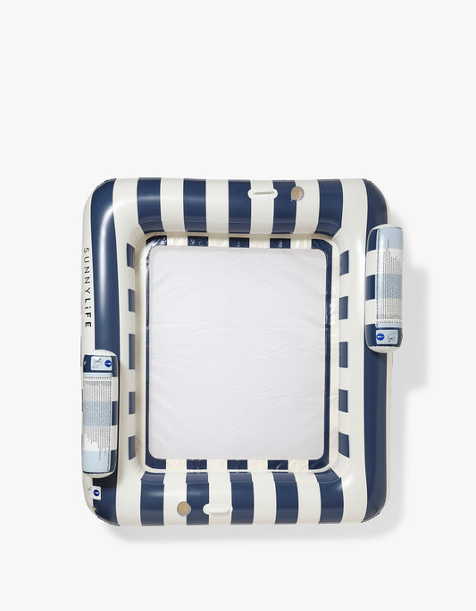 Deluxe Twin Hammock Float - Le Weekend Navy Stripe