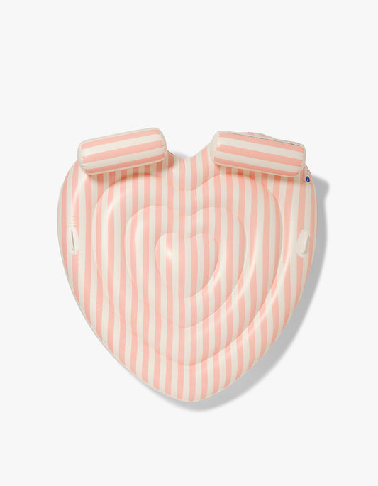 Twin Heart Lie-On - Stole My Heart Pink Stripe