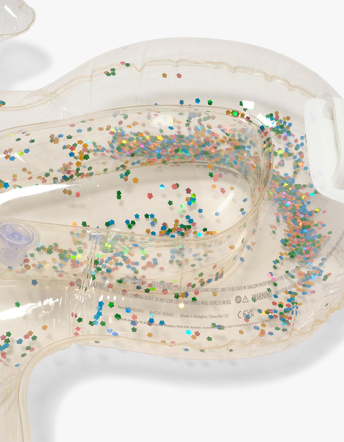 Kids Lie-On Float Cotton Candy Glitter - Cotton Candy Glitter