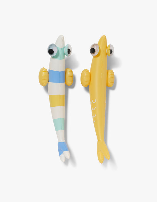 Kids Inflatable Noodle Finn The Fish Multi Set Of 2 - Finn The Fish