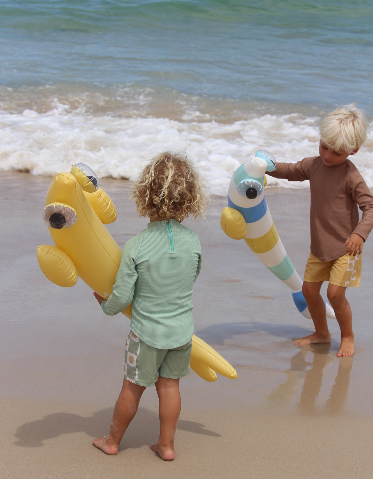 Kids Inflatable Noodle Finn The Fish Multi Set Of 2 - Finn The Fish