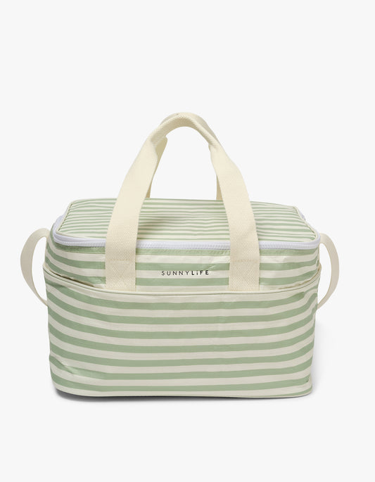 Light Cooler Bag - Sea Sage Stripe